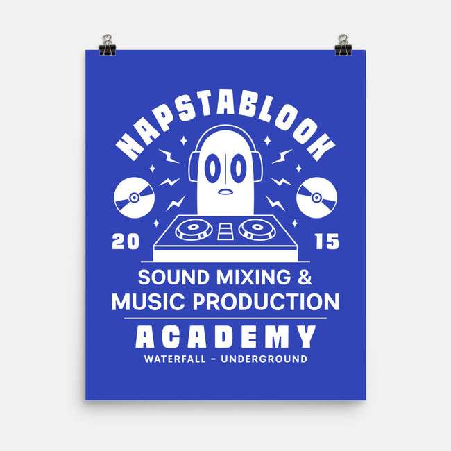 Napstablook Sound Mixing Emblem-None-Matte-Poster-LAGELANTEE