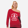 Napstablook Sound Mixing Emblem-Womens-Off Shoulder-Sweatshirt-LAGELANTEE