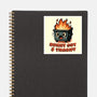Burnt Out And Trashy-None-Glossy-Sticker-Lorets