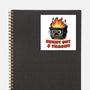 Burnt Out And Trashy-None-Glossy-Sticker-Lorets