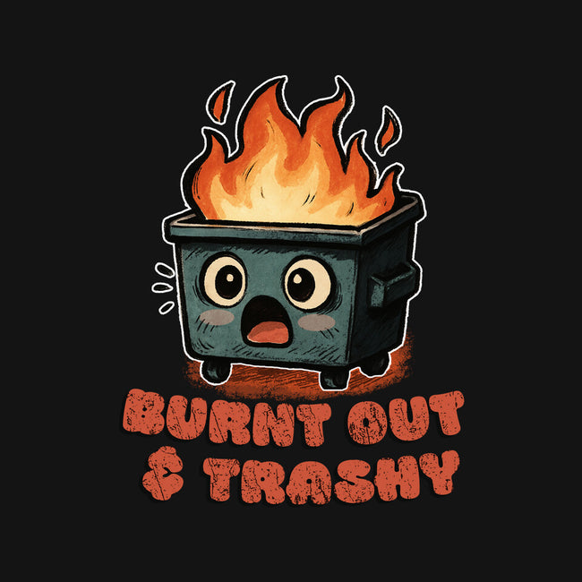 Burnt Out And Trashy-Youth-Crew Neck-Sweatshirt-Lorets