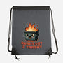 Burnt Out And Trashy-None-Drawstring-Bag-Lorets
