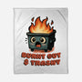 Burnt Out And Trashy-None-Fleece-Blanket-Lorets