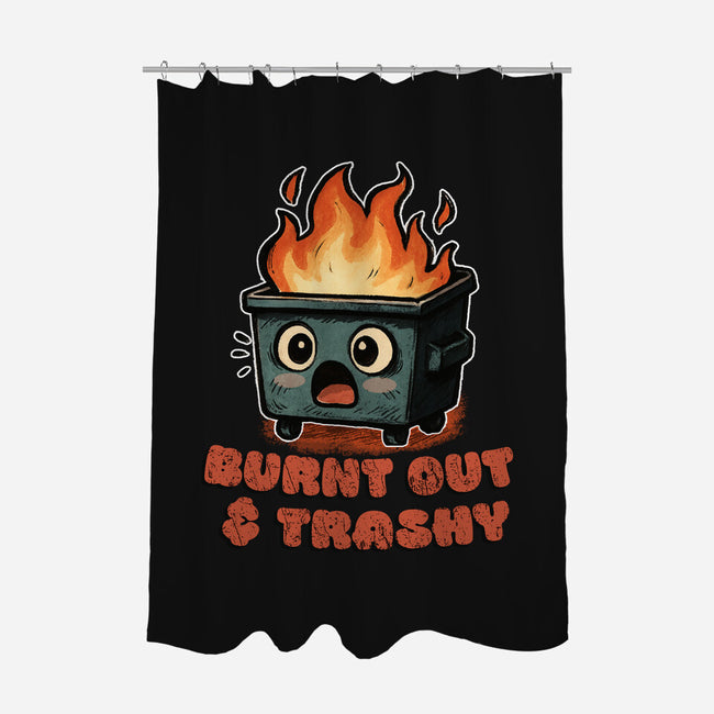 Burnt Out And Trashy-None-Polyester-Shower Curtain-Lorets
