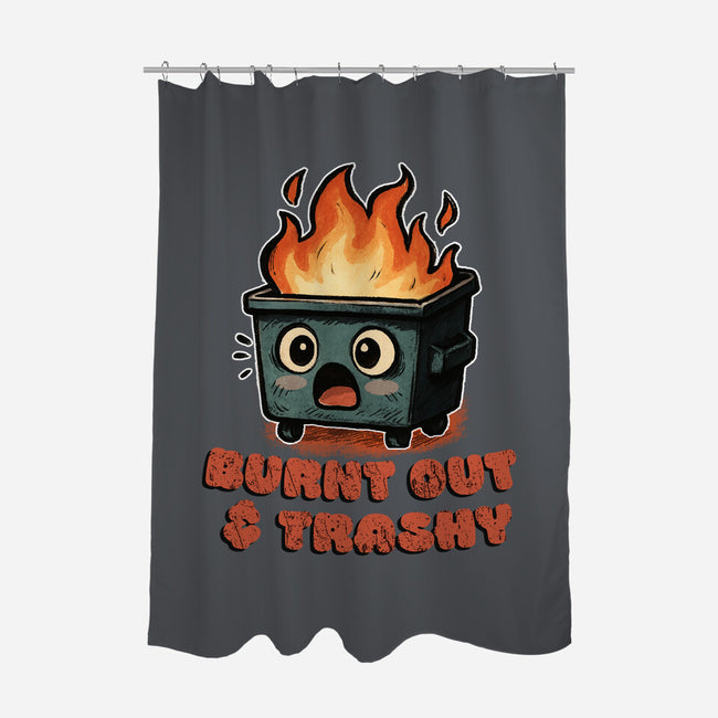 Burnt Out And Trashy-None-Polyester-Shower Curtain-Lorets