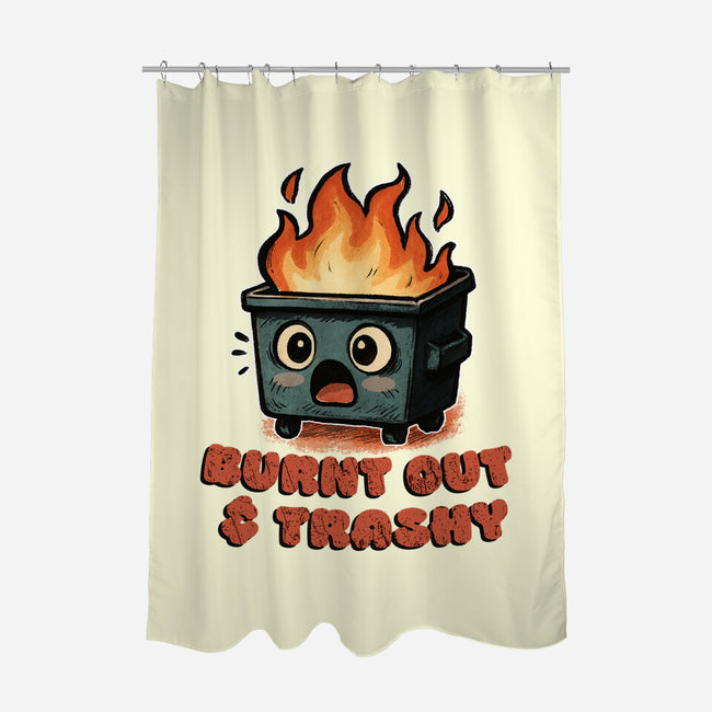 Burnt Out And Trashy-None-Polyester-Shower Curtain-Lorets