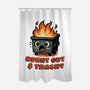 Burnt Out And Trashy-None-Polyester-Shower Curtain-Lorets