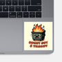 Burnt Out And Trashy-None-Glossy-Sticker-Lorets
