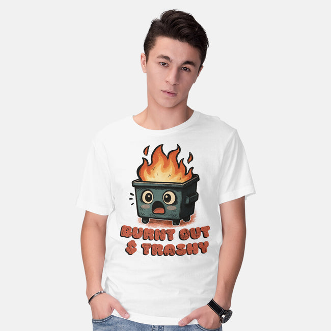 Burnt Out And Trashy-Mens-Basic-Tee-Lorets