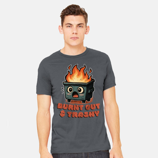 Burnt Out And Trashy-Mens-Heavyweight-Tee-Lorets