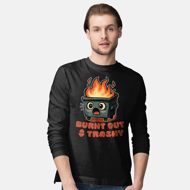 Burnt Out And Trashy-Mens-Long Sleeved-Tee-Lorets