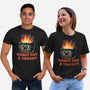 Burnt Out And Trashy-Unisex-Basic-Tee-Lorets