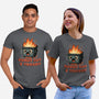 Burnt Out And Trashy-Unisex-Basic-Tee-Lorets