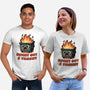 Burnt Out And Trashy-Unisex-Basic-Tee-Lorets