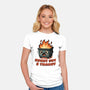 Burnt Out And Trashy-Womens-Fitted-Tee-Lorets