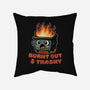 Burnt Out And Trashy-None-Removable Cover w Insert-Throw Pillow-Lorets