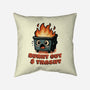 Burnt Out And Trashy-None-Removable Cover w Insert-Throw Pillow-Lorets