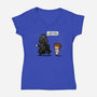 Dad Duties-Womens-V-Neck-Tee-Boggs Nicolas
