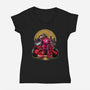 Capybira-Womens-V-Neck-Tee-zascanauta