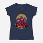 Capybira-Womens-V-Neck-Tee-zascanauta
