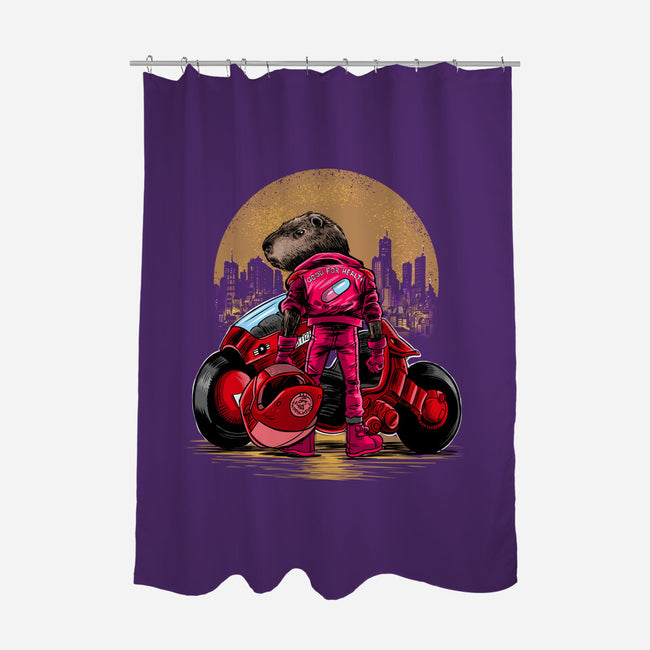 Capybira-None-Polyester-Shower Curtain-zascanauta