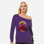 Capybira-Womens-Off Shoulder-Sweatshirt-zascanauta