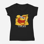 Kindness Is Punk Rock-Womens-V-Neck-Tee-Soletine