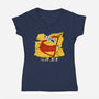 Kindness Is Punk Rock-Womens-V-Neck-Tee-Soletine