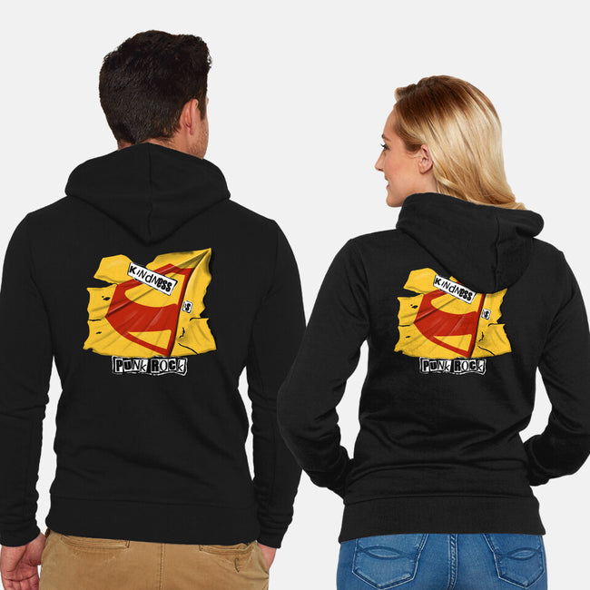 Kindness Is Punk Rock-Unisex-Zip-Up-Sweatshirt-Soletine