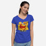 Kindness Is Punk Rock-Womens-V-Neck-Tee-Soletine