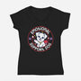 Emotional Support Dog-Womens-V-Neck-Tee-rocketman_art
