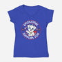 Emotional Support Dog-Womens-V-Neck-Tee-rocketman_art