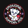 Emotional Support Dog-Mens-Heavyweight-Tee-rocketman_art