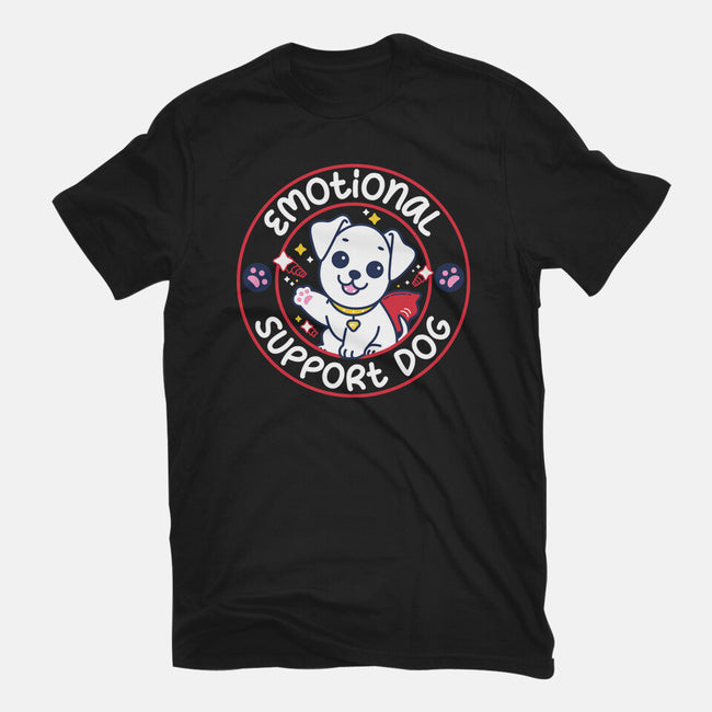 Emotional Support Dog-Mens-Heavyweight-Tee-rocketman_art