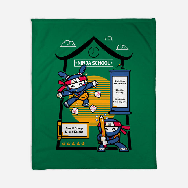 Ninja School-None-Fleece-Blanket-krisren28