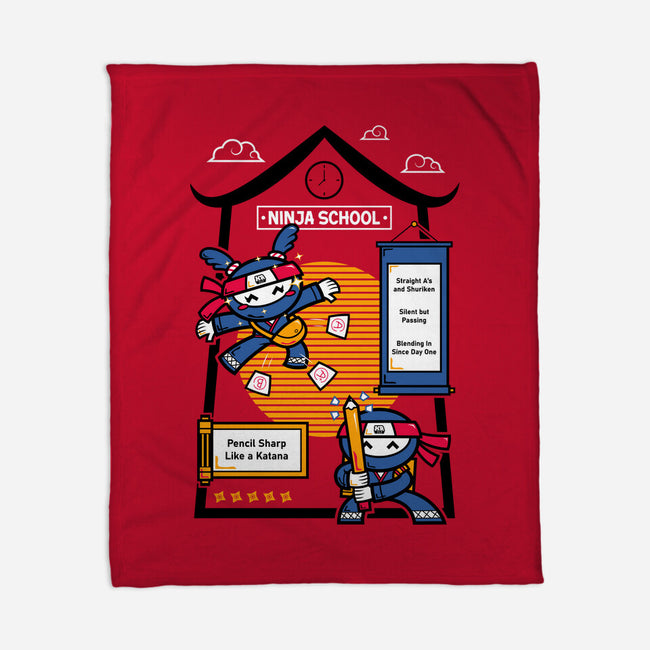 Ninja School-None-Fleece-Blanket-krisren28