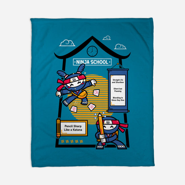 Ninja School-None-Fleece-Blanket-krisren28