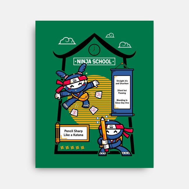 Ninja School-None-Stretched-Canvas-krisren28