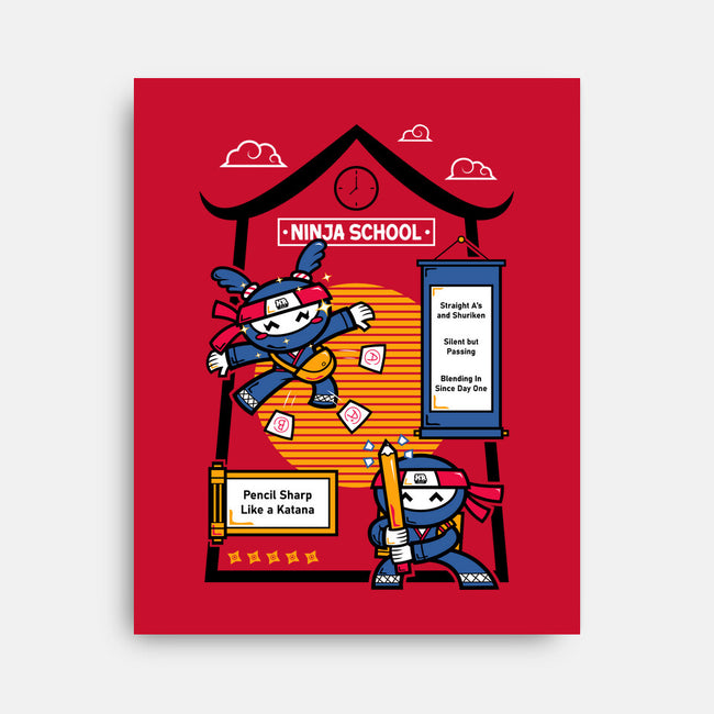 Ninja School-None-Stretched-Canvas-krisren28