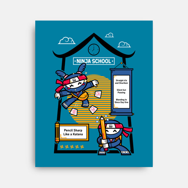 Ninja School-None-Stretched-Canvas-krisren28