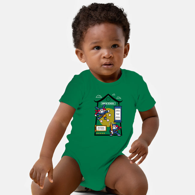 Ninja School-Baby-Basic-Onesie-krisren28