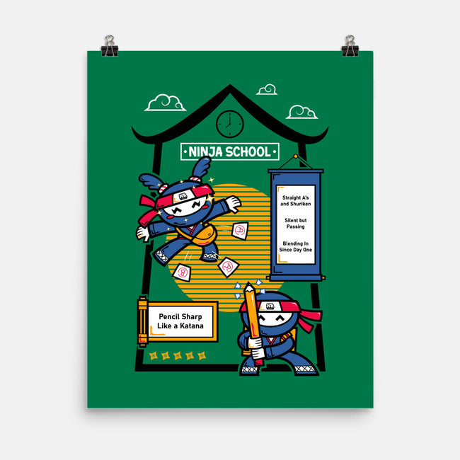Ninja School-None-Matte-Poster-krisren28