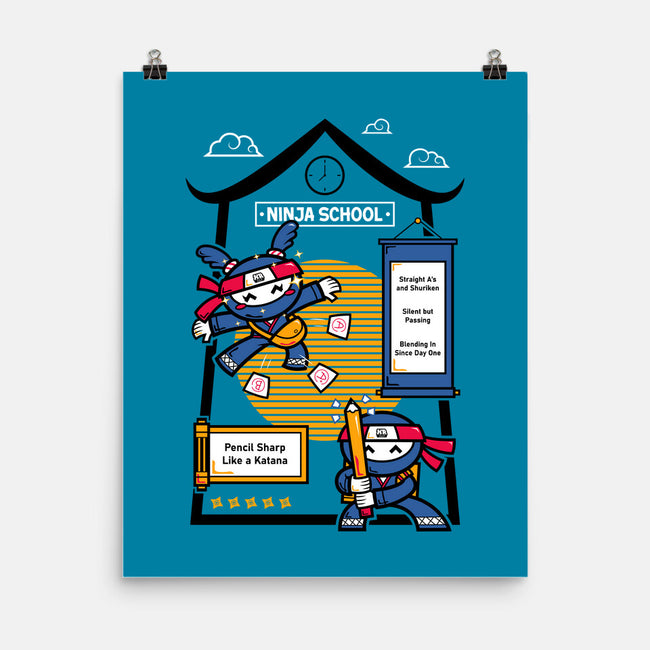 Ninja School-None-Matte-Poster-krisren28