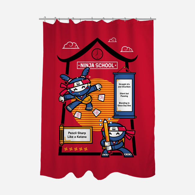 Ninja School-None-Polyester-Shower Curtain-krisren28