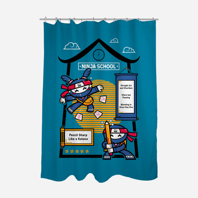Ninja School-None-Polyester-Shower Curtain-krisren28