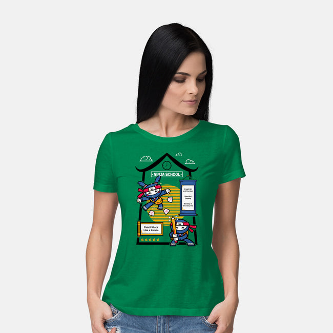 Ninja School-Womens-Basic-Tee-krisren28