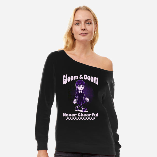 Gloom And Doom-Womens-Off Shoulder-Sweatshirt-P1yu5h