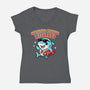 Certified Summer Lifeguard-Womens-V-Neck-Tee-Lorets