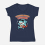 Certified Summer Lifeguard-Womens-V-Neck-Tee-Lorets