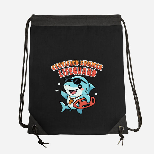 Certified Summer Lifeguard-None-Drawstring-Bag-Lorets